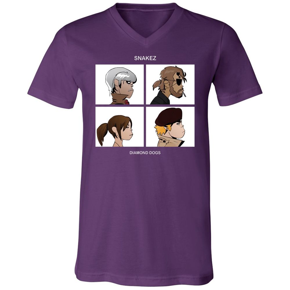 Unisex V-Neck T-Shirt - WNNAP6TC - Team Purple - 9