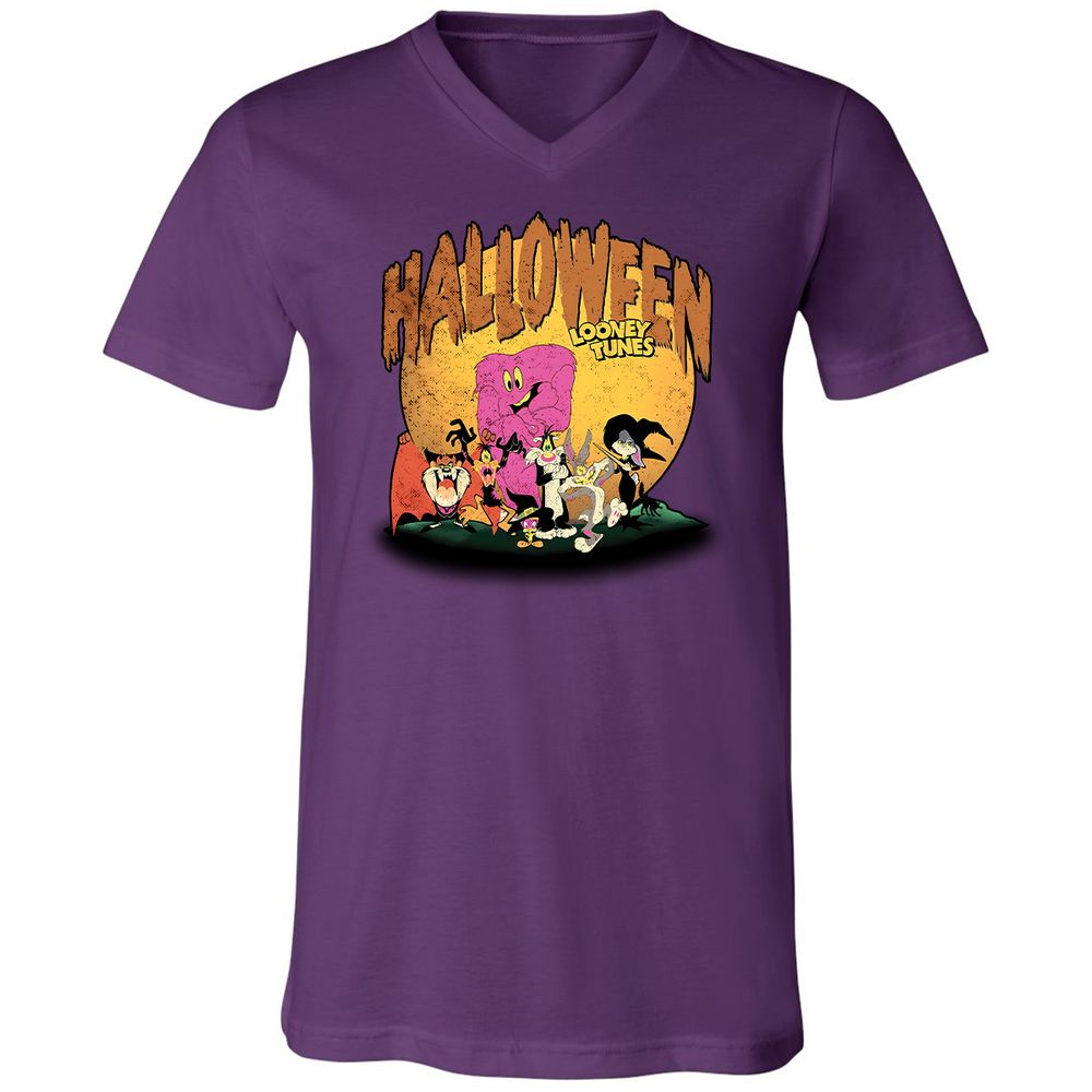 Unisex V-Neck T-Shirt - T5VDDLHK - Team Purple - 9