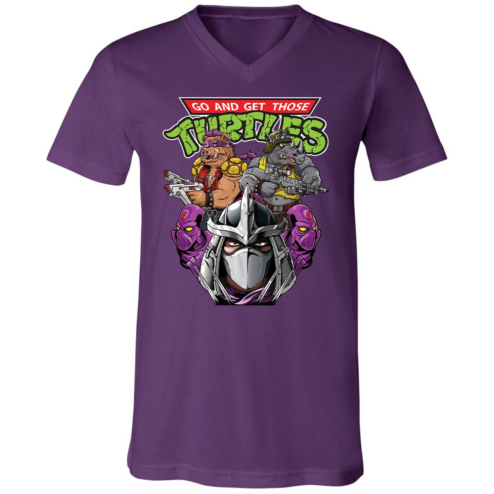 Unisex V-Neck T-Shirt - 73V5KE4S - Team Purple - 9