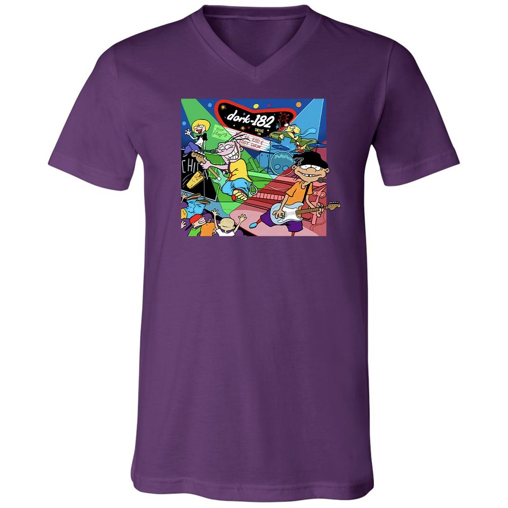 Unisex V-Neck T-Shirt - C5D5STCT - Team Purple - 9