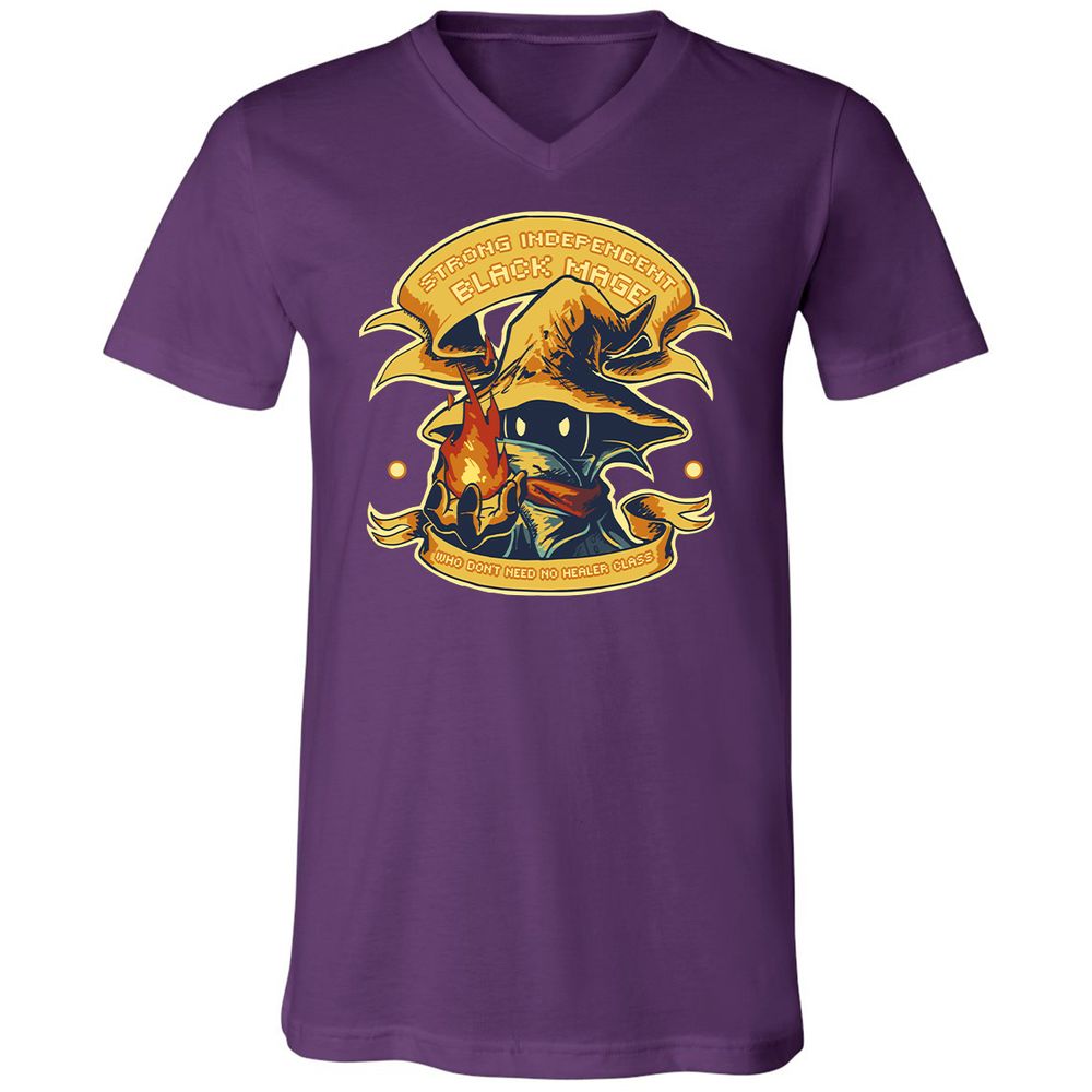 Unisex V-Neck T-Shirt - TA4CN76V - Team Purple - 9