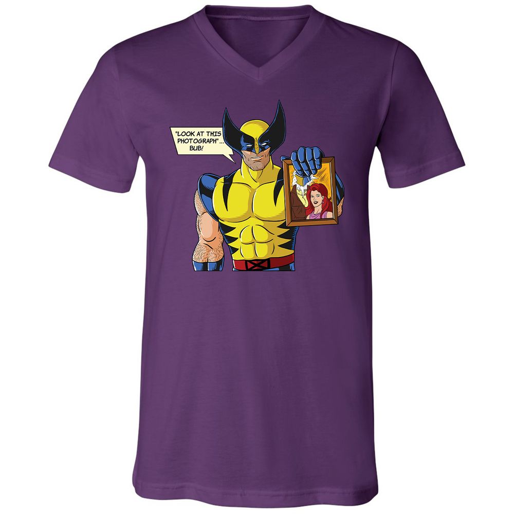 Unisex V-Neck T-Shirt - AZQ36GDN - Team Purple - 9