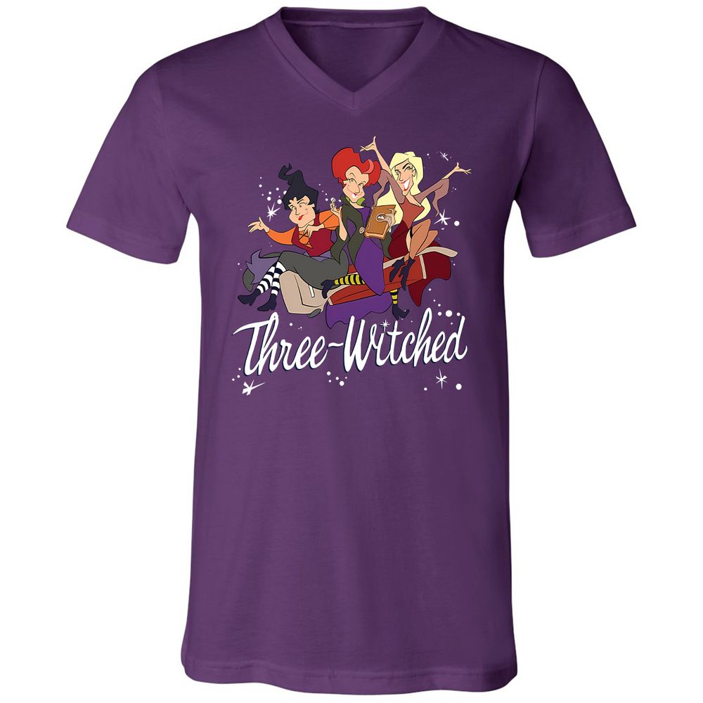 Unisex V-Neck T-Shirt - VXQ6CNFP - Team Purple - 9