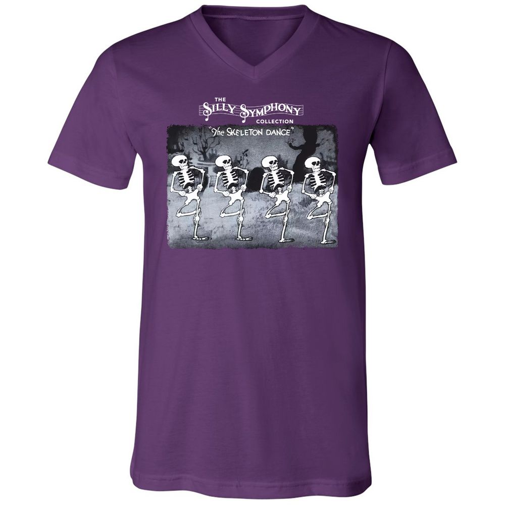 Unisex V-Neck T-Shirt - PZZUQTHR - Team Purple - 9