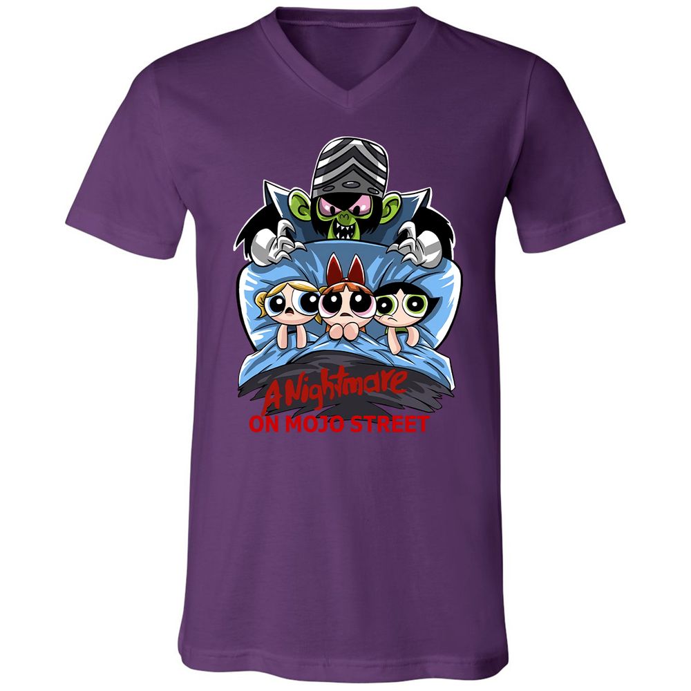 Unisex V-Neck T-Shirt - DC7TEKXX - Team Purple - 9