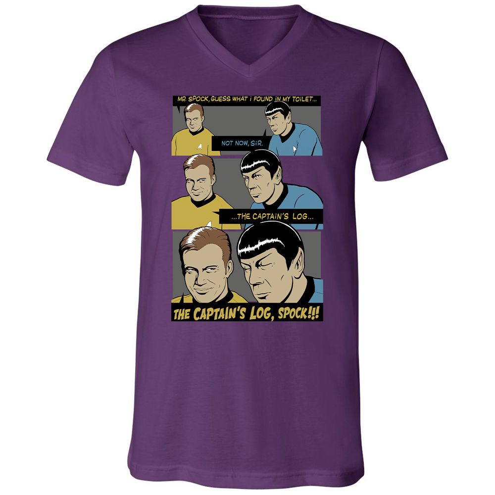 Unisex V-Neck T-Shirt - 3P5A9SYB - Team Purple - 9