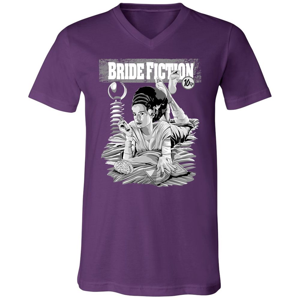 Unisex V-Neck T-Shirt - 733FYL3C - Team Purple - 9