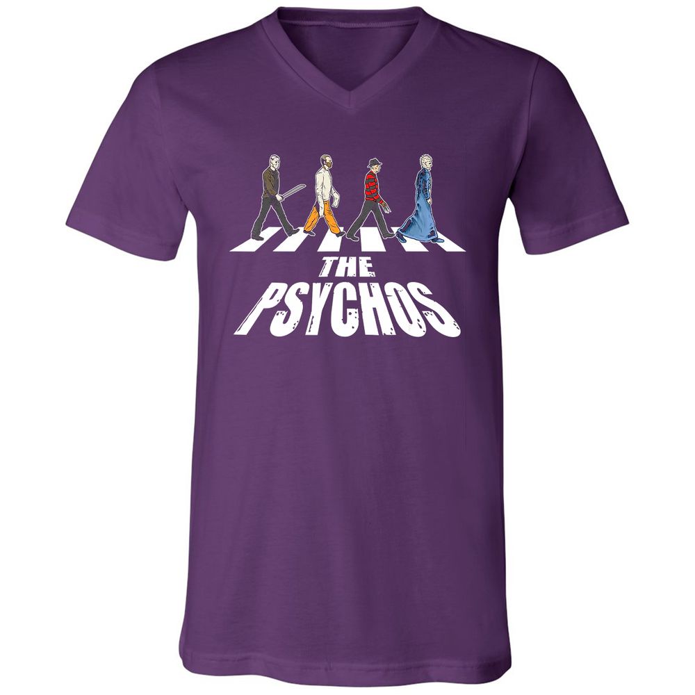 Unisex V-Neck T-Shirt - LGDAVV2B - Team Purple - 9