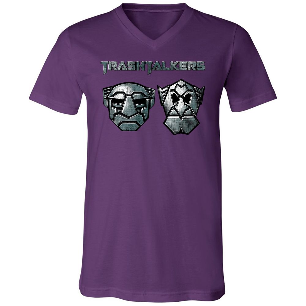 Unisex V-Neck T-Shirt - ANSRUJ11 - Team Purple - 9