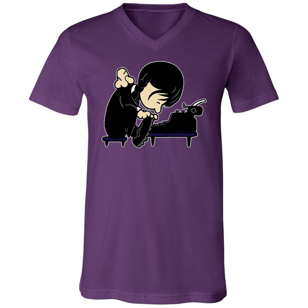 Unisex V-Neck T-Shirt - XN2BHXFV - Team Purple - 9