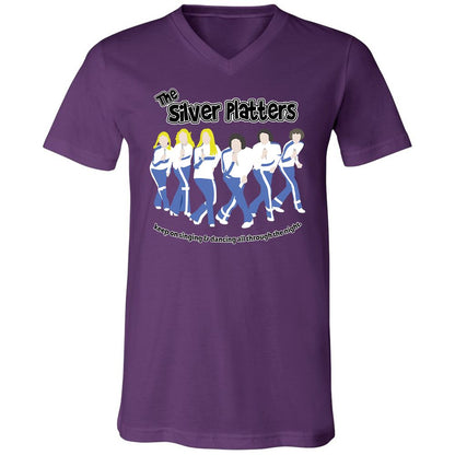 Unisex V-Neck T-Shirt - 7H1R996X - Team Purple - 9