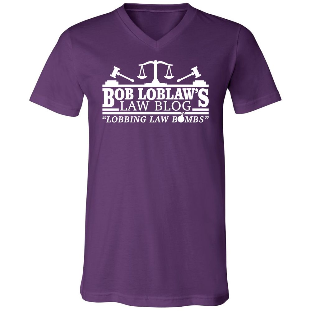 Unisex V-Neck T-Shirt - 9TFJB3ER - Team Purple - 9