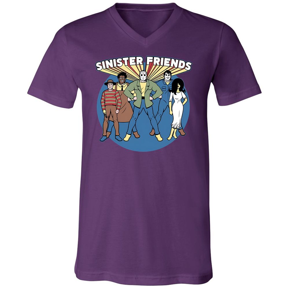 Unisex V-Neck T-Shirt - G5KAX15X - Team Purple - 9