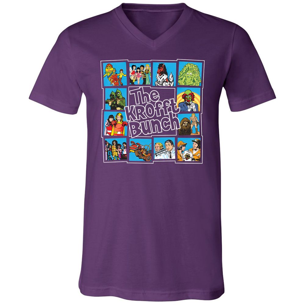 Unisex V-Neck T-Shirt - C388XFBM - Team Purple - 9