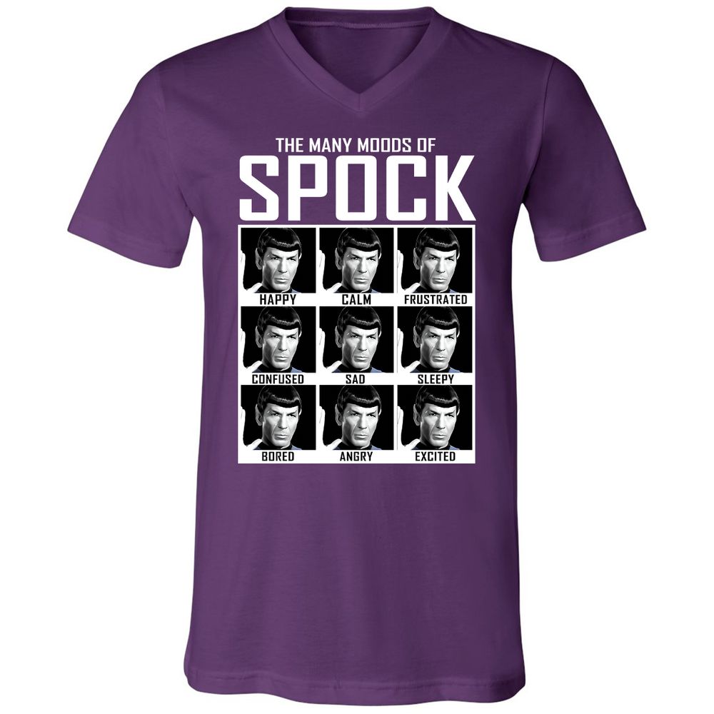 Unisex V-Neck T-Shirt - QJ743727 - Team Purple - 9