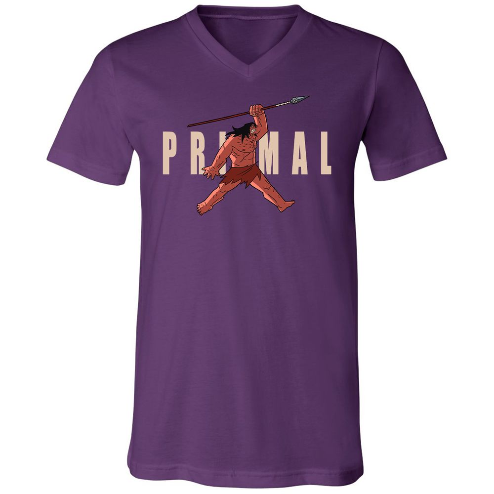 Unisex V-Neck T-Shirt - Y6CVAUKT - Team Purple - 9