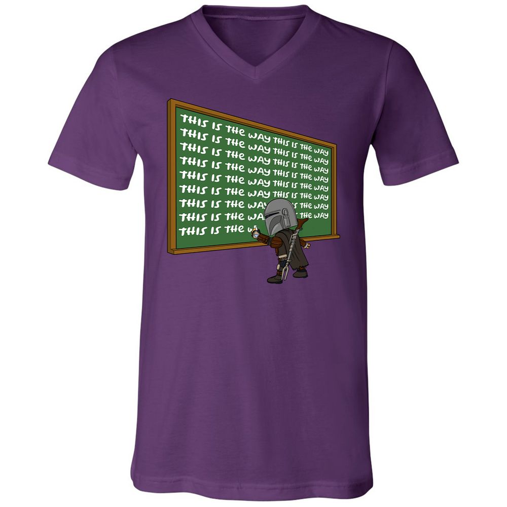 Unisex V-Neck T-Shirt - AF1T3NRA - Team Purple - 9
