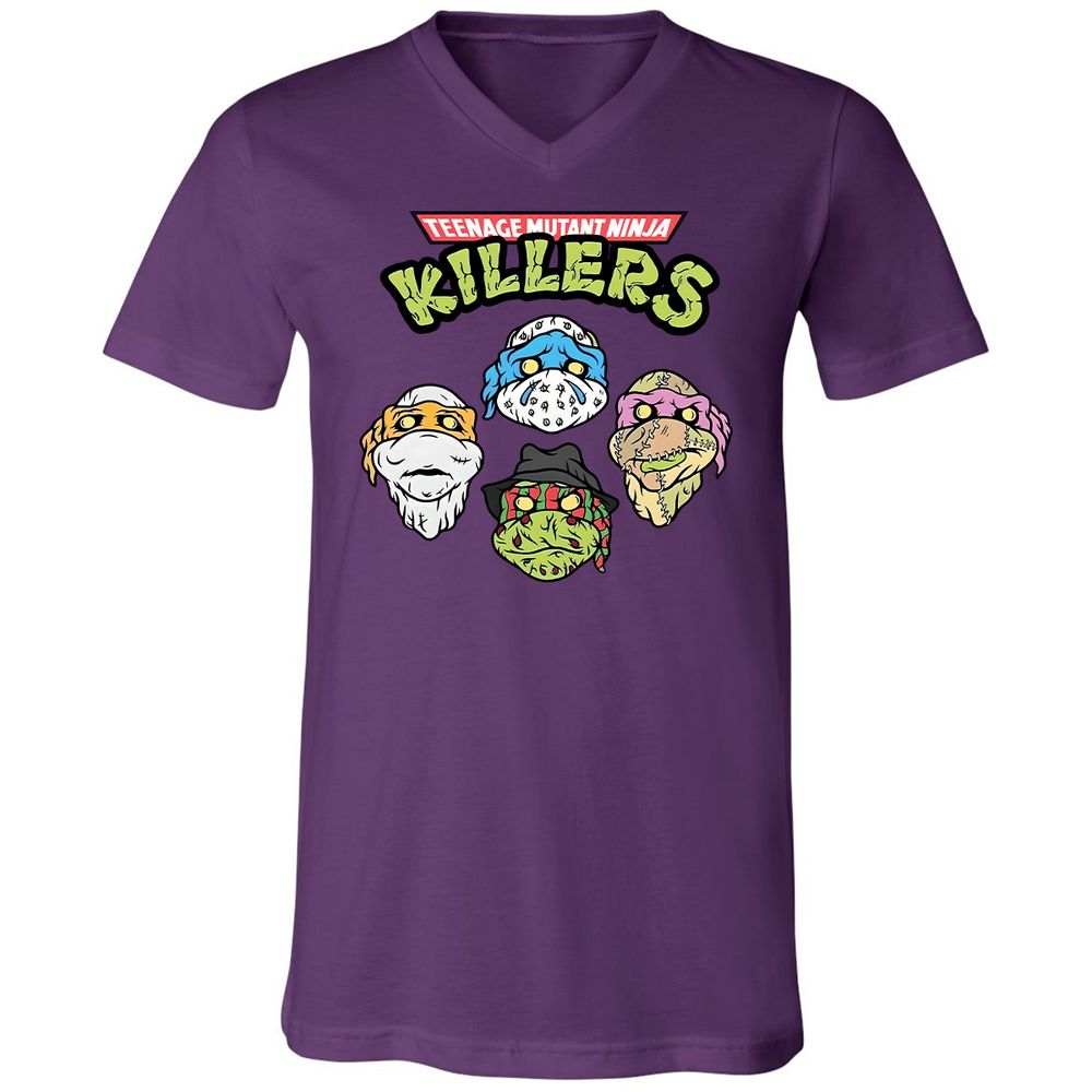 Unisex V-Neck T-Shirt - DLRR13F2 - Team Purple - 9