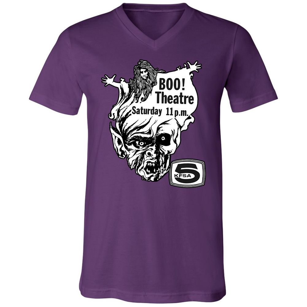 Unisex V-Neck T-Shirt - KUSMZXZT - Team Purple - 9