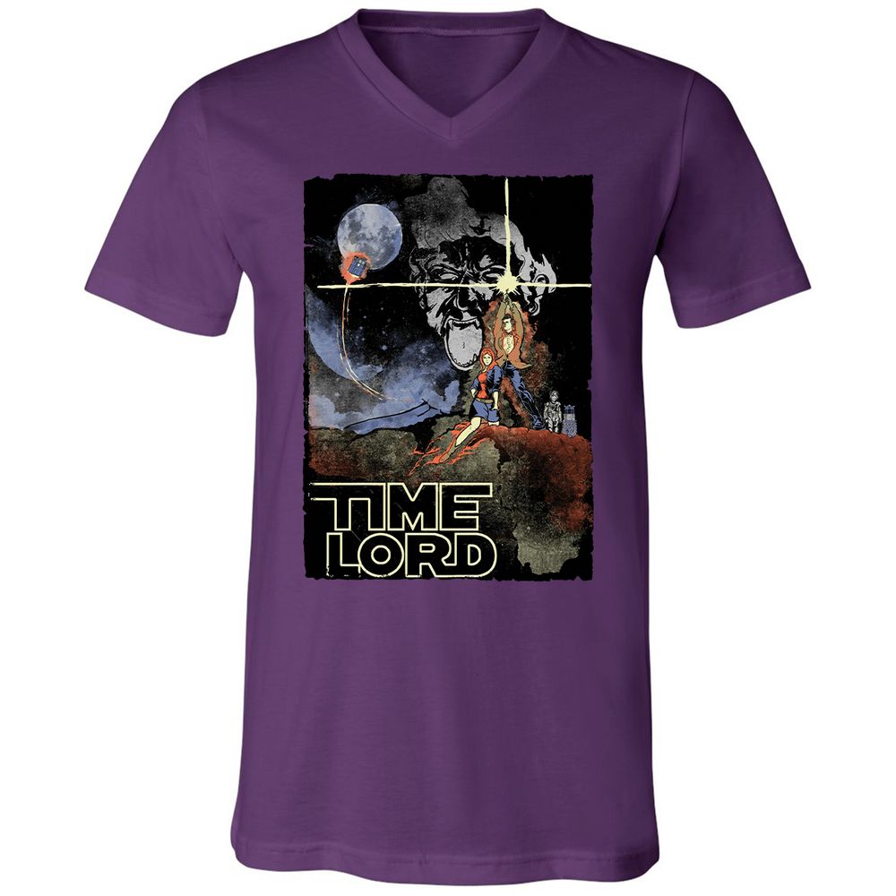 Unisex V-Neck T-Shirt - YR427ZBU - Team Purple - 9