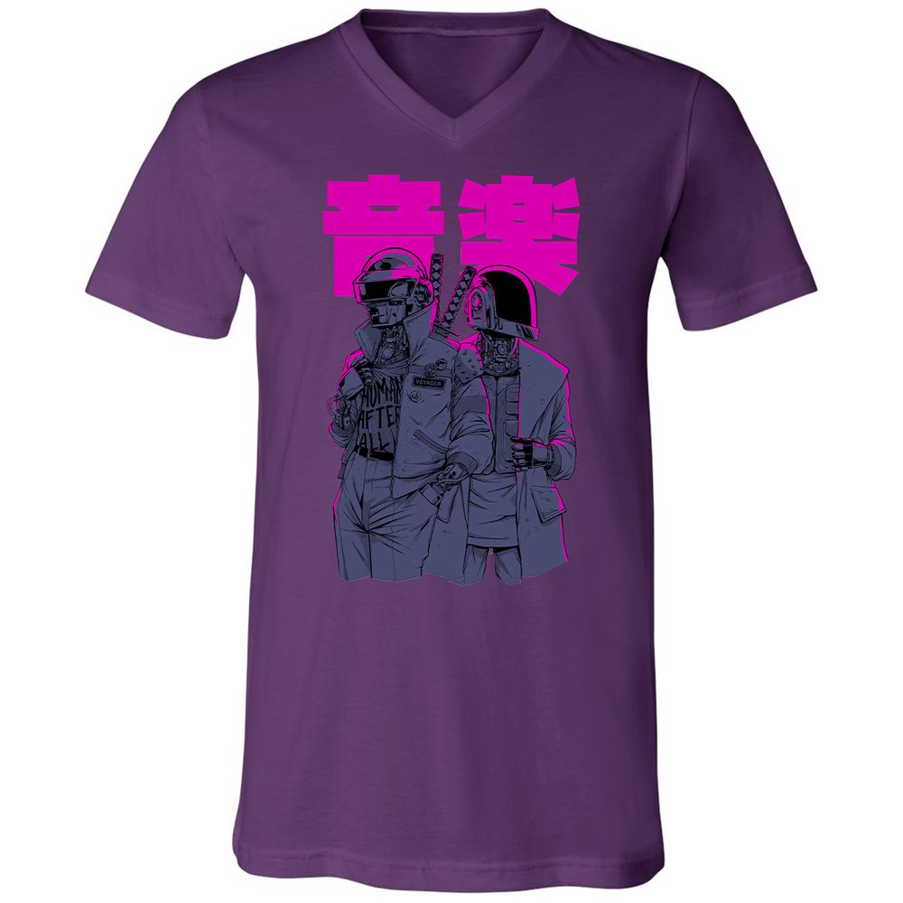 Unisex V-Neck T-Shirt - SA3YMWLJ - Team Purple - 9