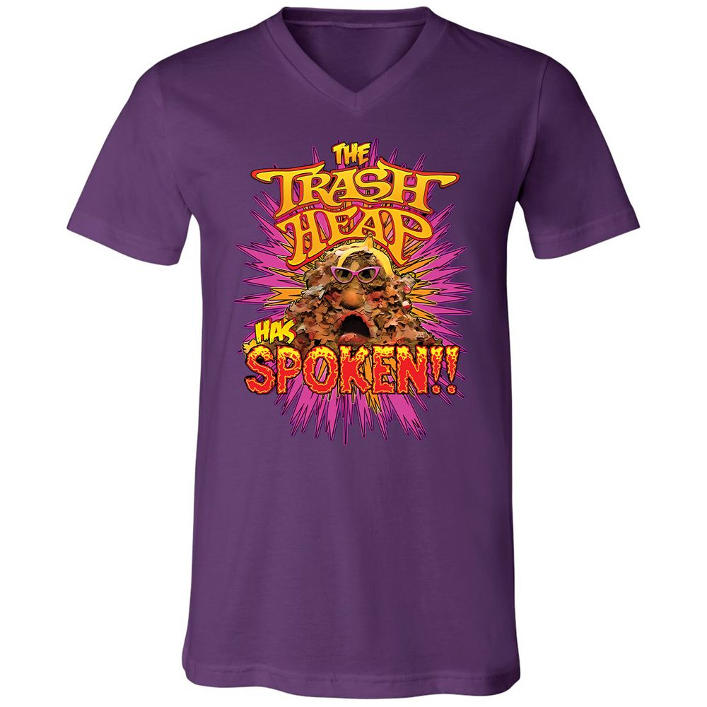 Unisex V-Neck T-Shirt - 4DWE8KPA - Team Purple - 9