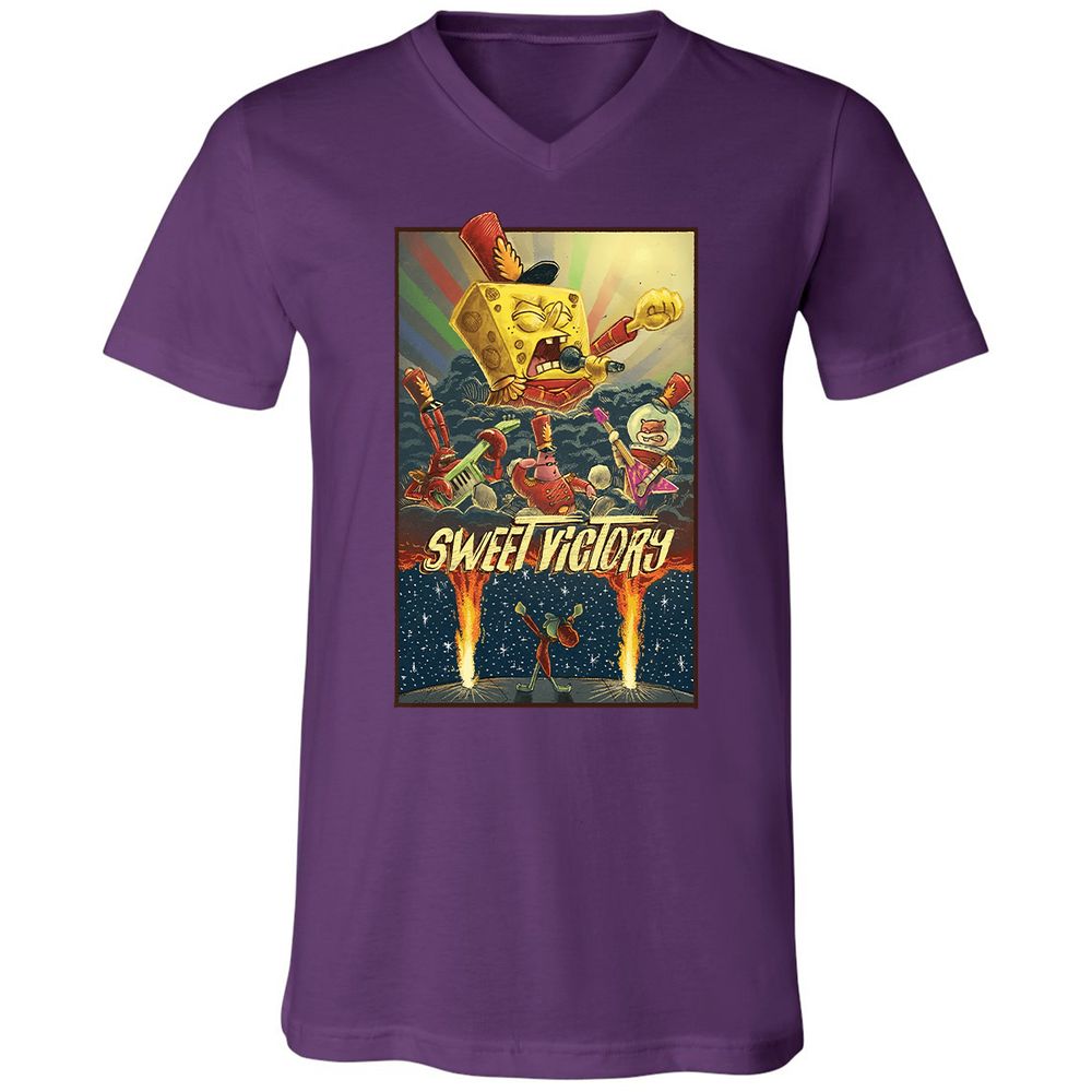 Unisex V-Neck T-Shirt - 7EN55EWS - Team Purple - 9