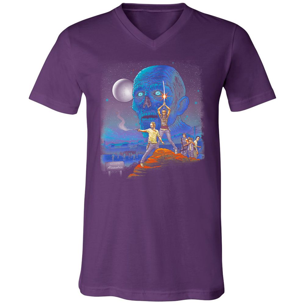 Unisex V-Neck T-Shirt - UL8U8CFB - Team Purple - 9