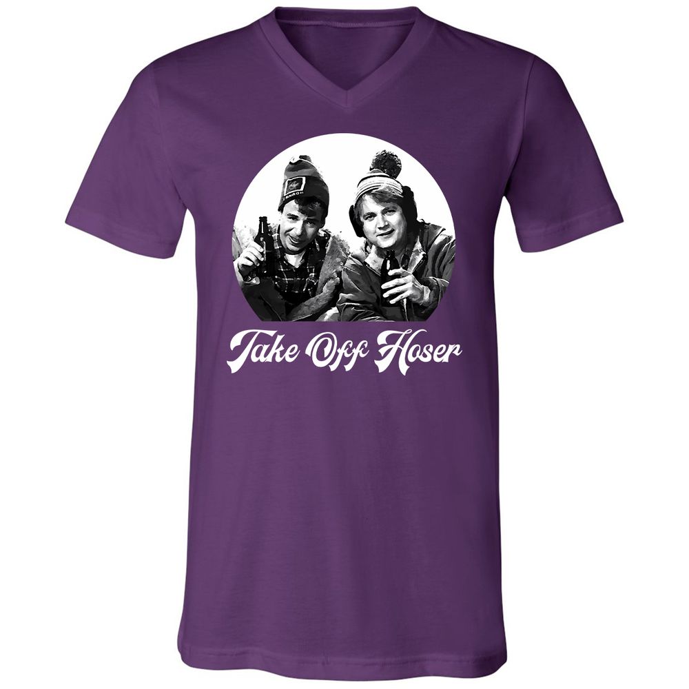 Unisex V-Neck T-Shirt - U1YLWRBW - Team Purple - 9