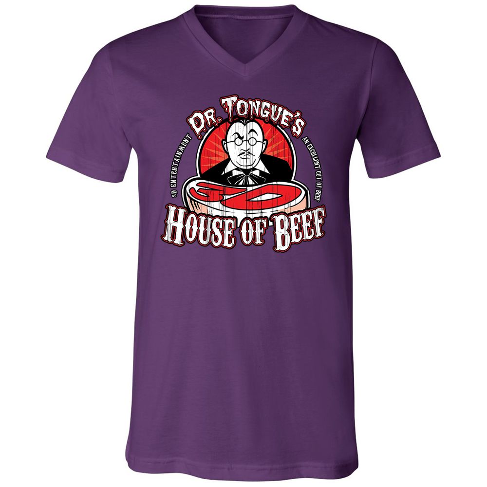 Unisex V-Neck T-Shirt - SBEGY3YB - Team Purple - 9