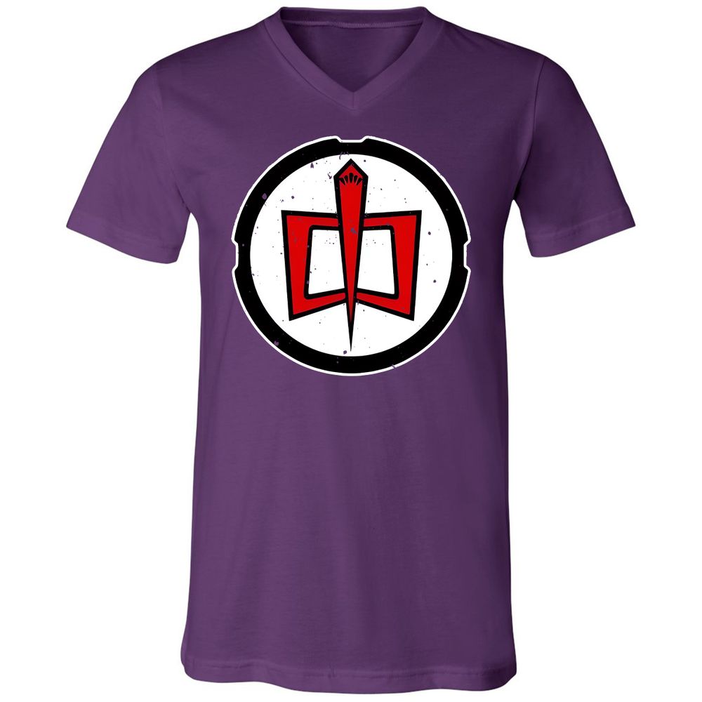 Unisex V-Neck T-Shirt - CHRFW4D6 - Team Purple - 9