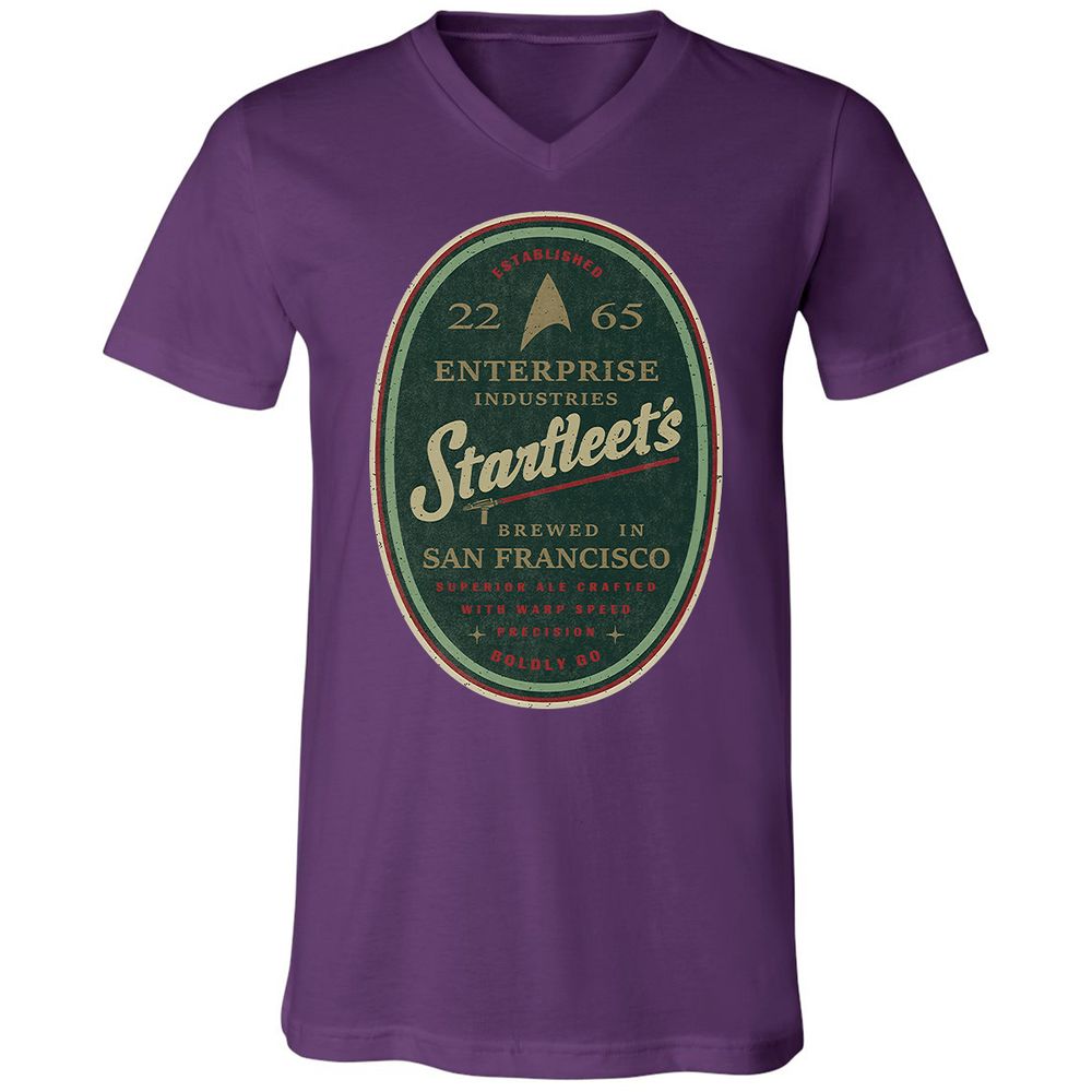 Unisex V-Neck T-Shirt - 6JFL3MHV - Team Purple - 9