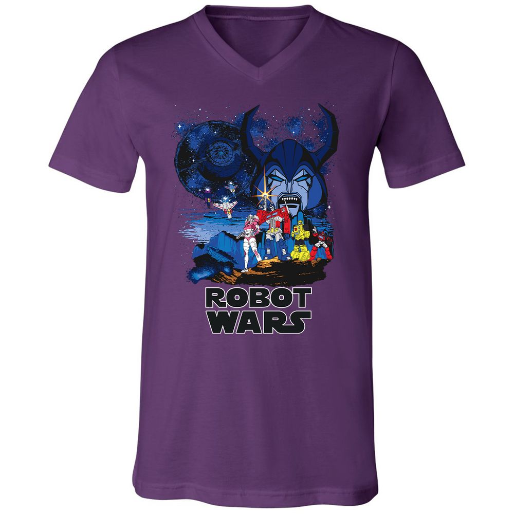 Unisex V-Neck T-Shirt - J4VTJHXN - Team Purple - 9