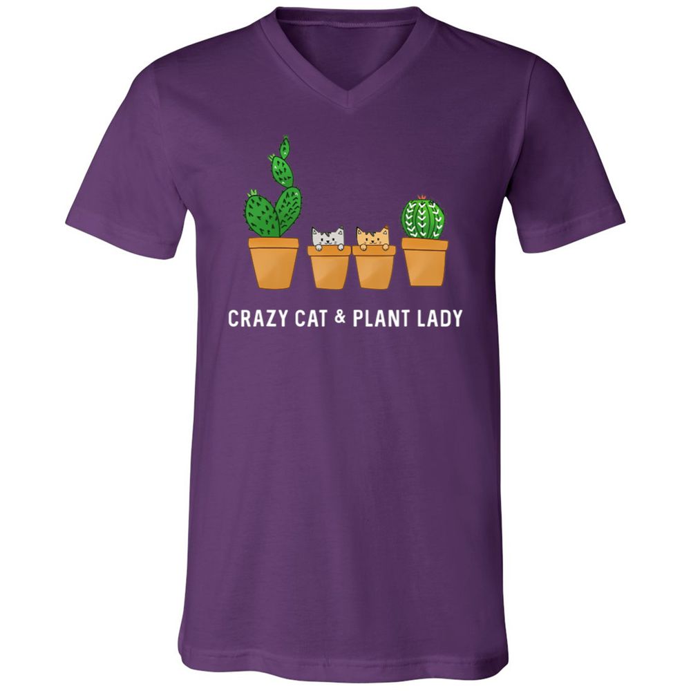 Unisex V-Neck T-Shirt - AN3VBE3U - Team Purple - 9