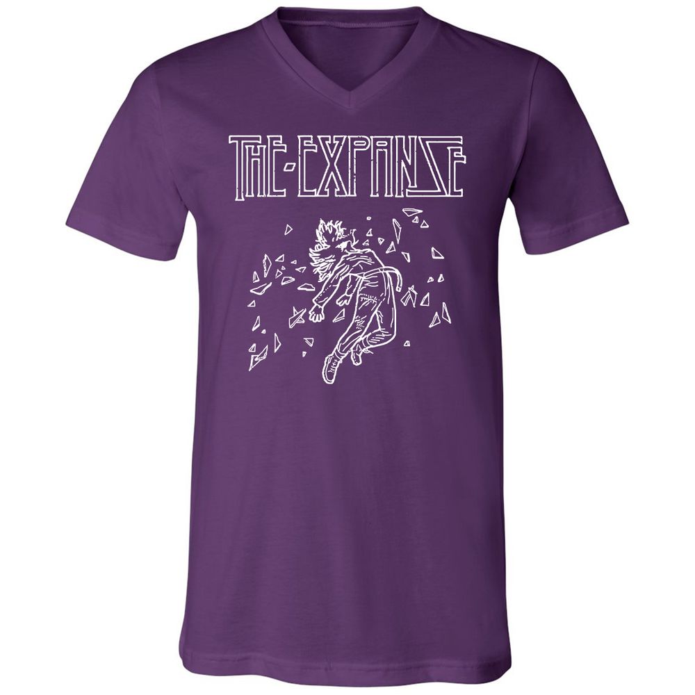 Unisex V-Neck T-Shirt - A3JCYVTW - Team Purple - 9