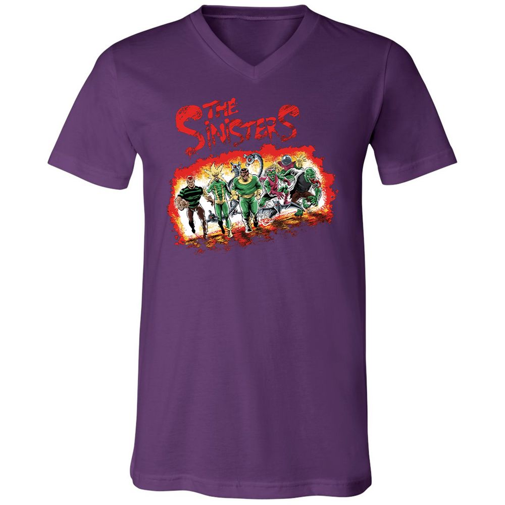 Unisex V-Neck T-Shirt - 3PXC7BVT - Team Purple - 9