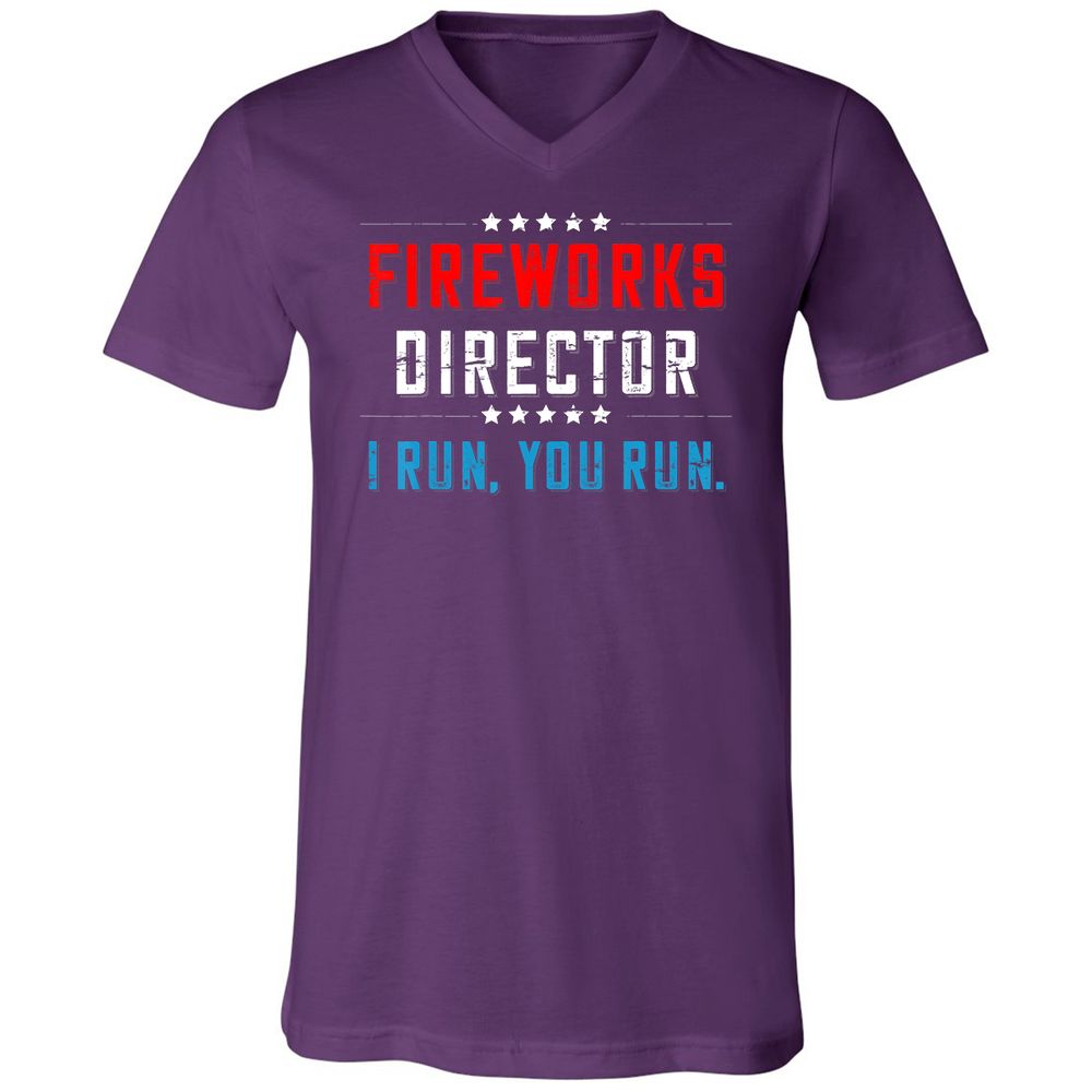 Unisex V-Neck T-Shirt - TBBTXTXJ - Team Purple - 9