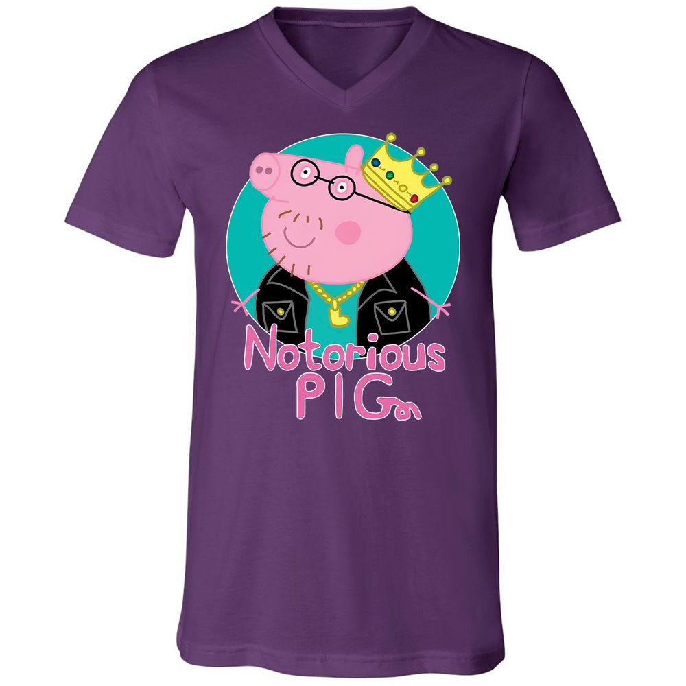 Unisex V-Neck T-Shirt - 2D3FEFPC - Team Purple - 9