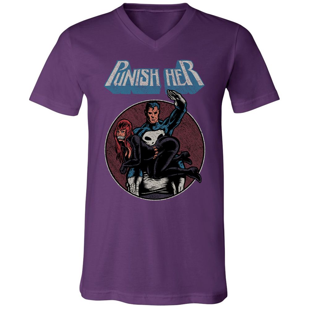 Unisex V-Neck T-Shirt - VGLEKTQB - Team Purple - 9