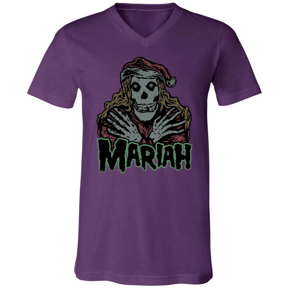 Unisex V-Neck T-Shirt - ELDR5SZF - Team Purple - 9