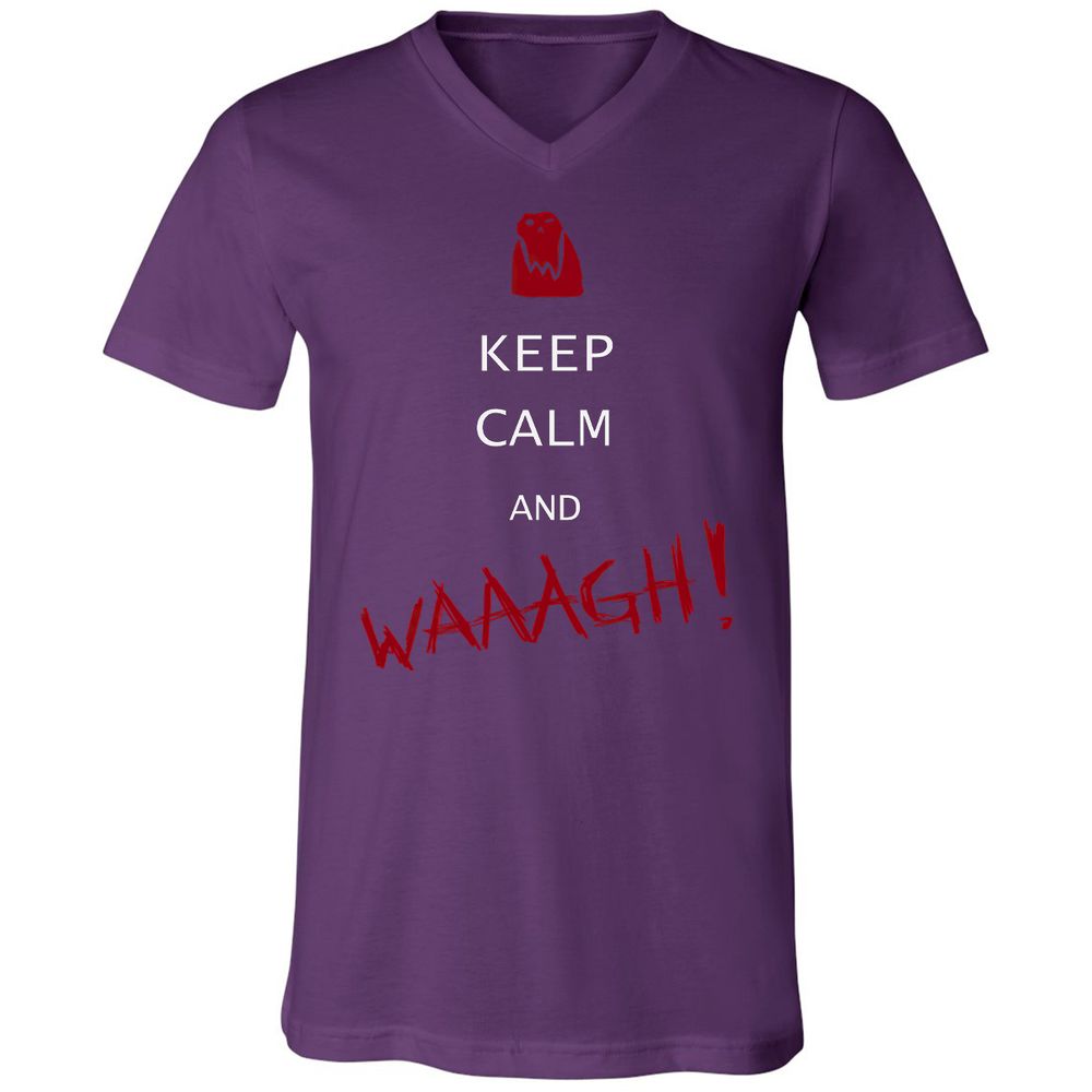 Unisex V-Neck T-Shirt - 4PCUZHVR - Team Purple - 9