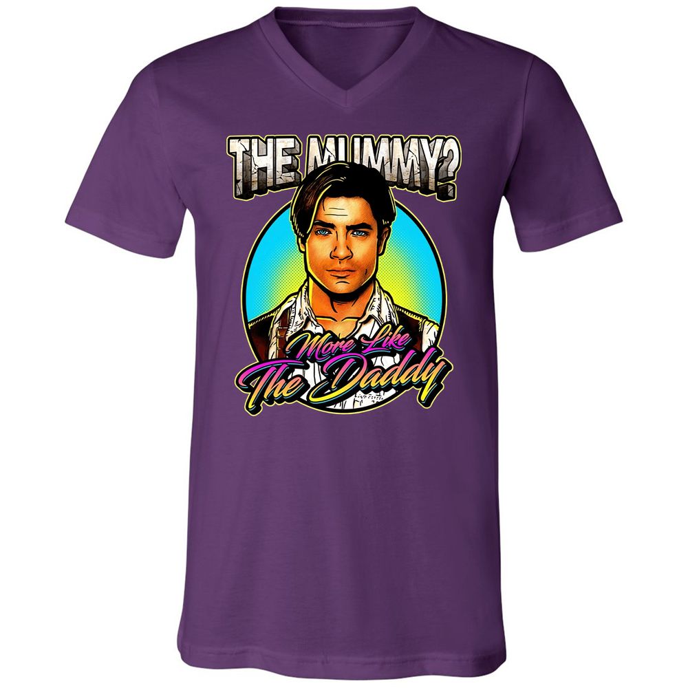 Unisex V-Neck T-Shirt - VYGZNWSP - Team Purple - 9