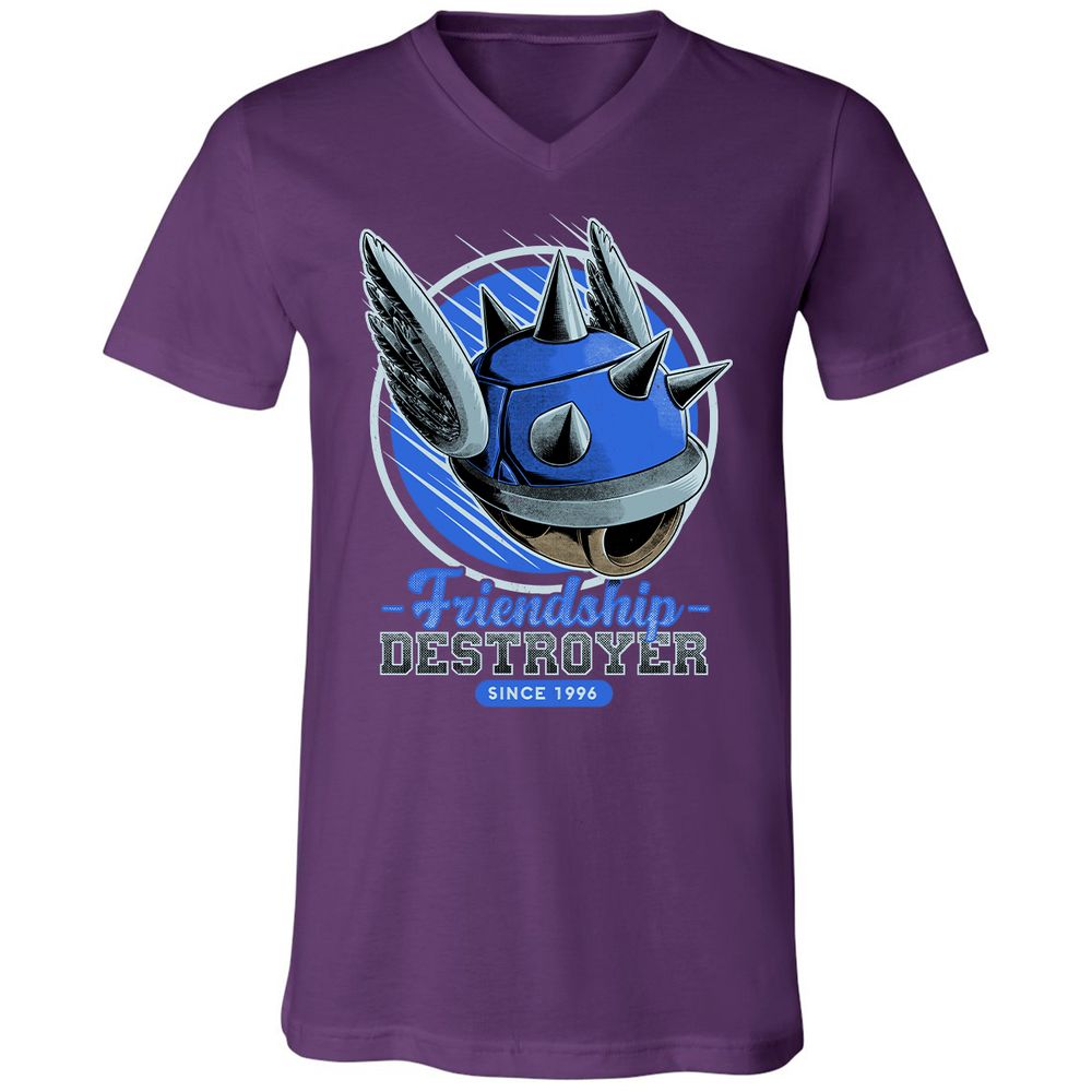 Unisex V-Neck T-Shirt - N4BZUF22 - Team Purple - 9