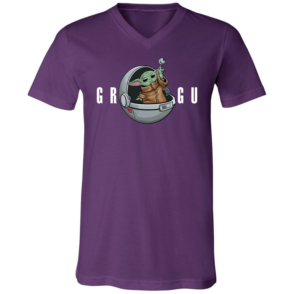 Unisex V-Neck T-Shirt - RQE1MJUL - Team Purple - 9