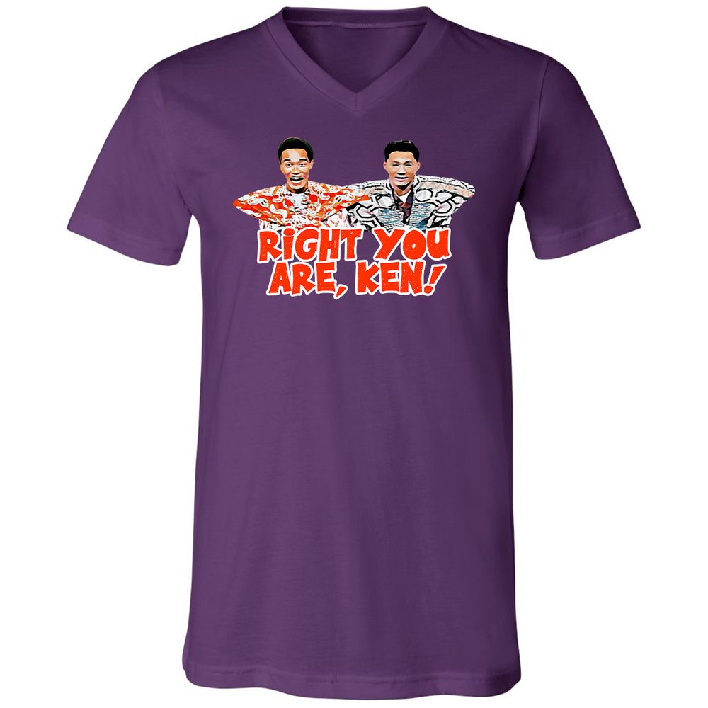 Unisex V-Neck T-Shirt - BMT948TH - Team Purple - 9