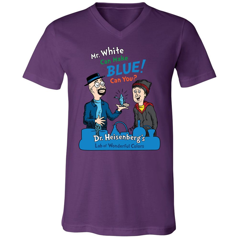 Unisex V-Neck T-Shirt - N69CF1WZ - Team Purple - 9