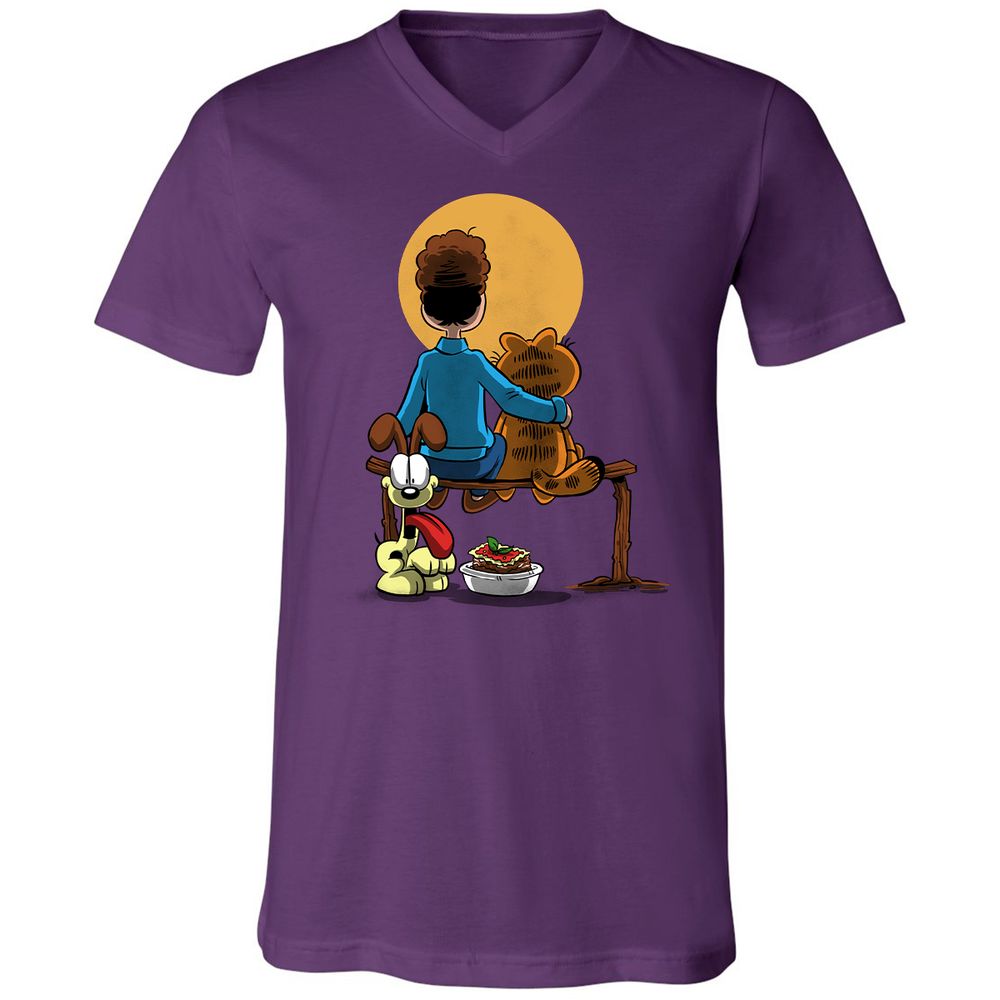 Unisex V-Neck T-Shirt - KMCM6XC1 - Team Purple - 9