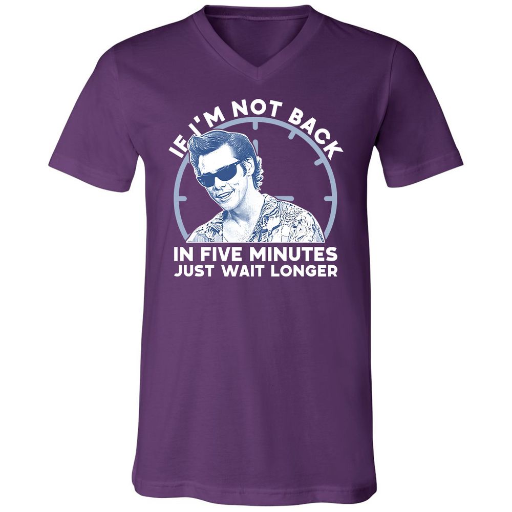 Unisex V-Neck T-Shirt - V52GJ5RZ - Team Purple - 9