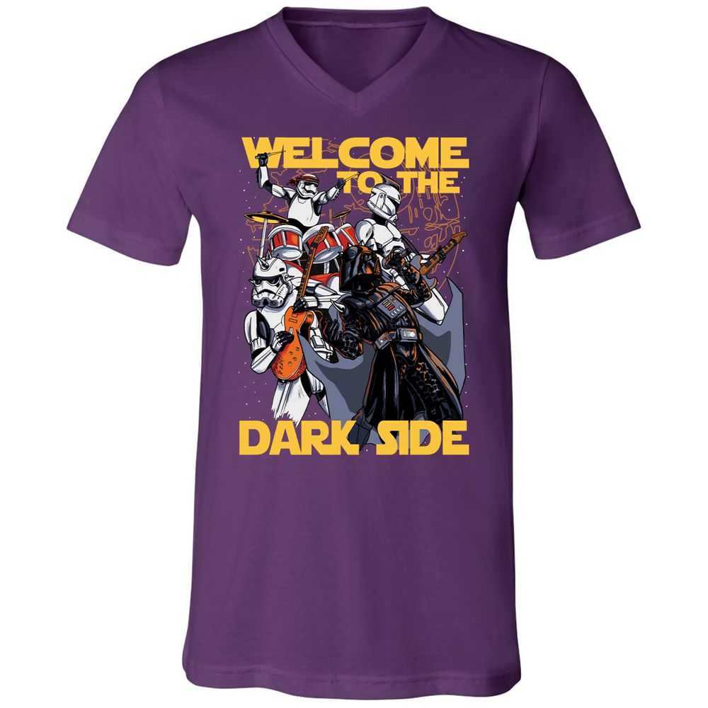 Unisex V-Neck T-Shirt - WXU3FY1G - Team Purple - 9