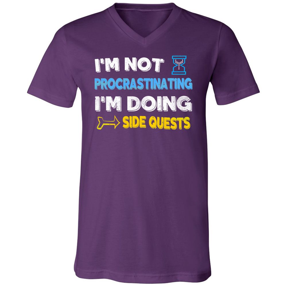 Unisex V-Neck T-Shirt - 7M3E573W - Team Purple - 9